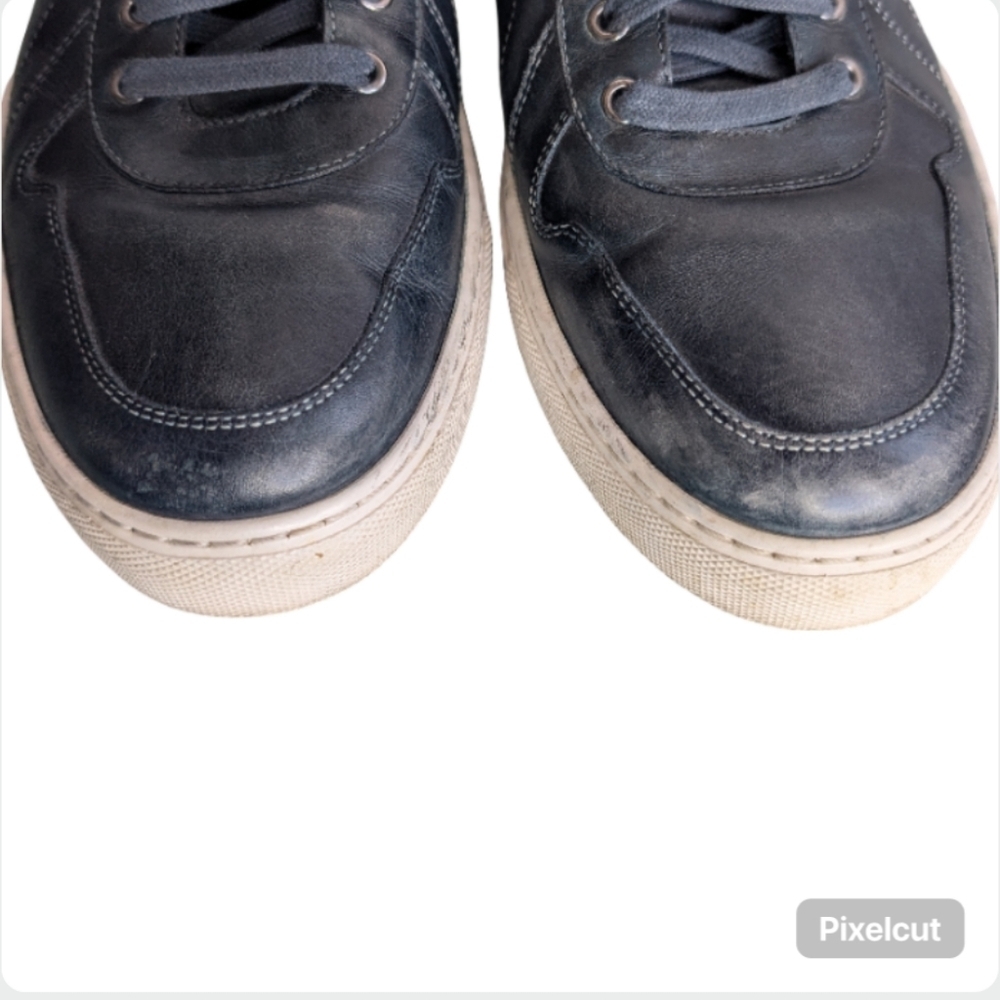 Magnanni Bobbi Men's Sneakers Size 10.5 Ombre Blue Leather Casual Shoes - Picture 4 of 14
